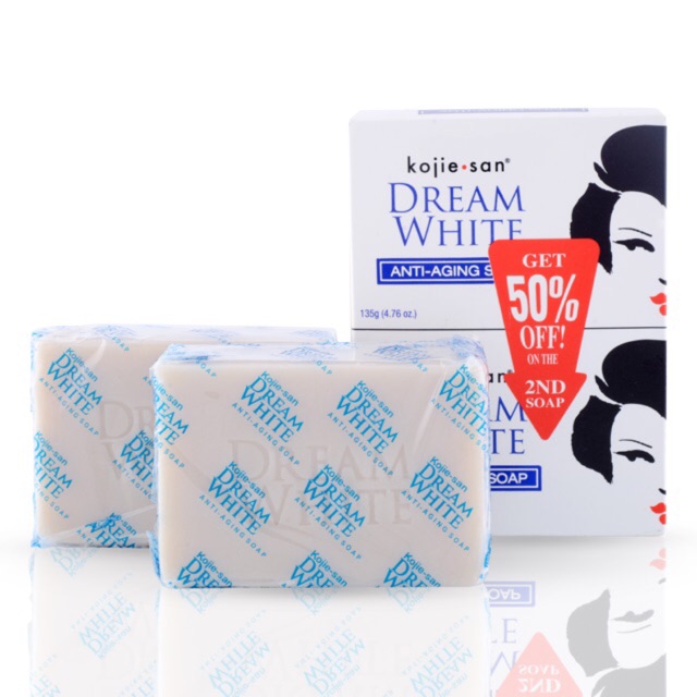 Hộp 2 cục xà bông trắng da ngăn ngừa lão hoá KOJIESAN DREAMWHITE hàng chính hãng 135grX2 | BigBuy360 - bigbuy360.vn