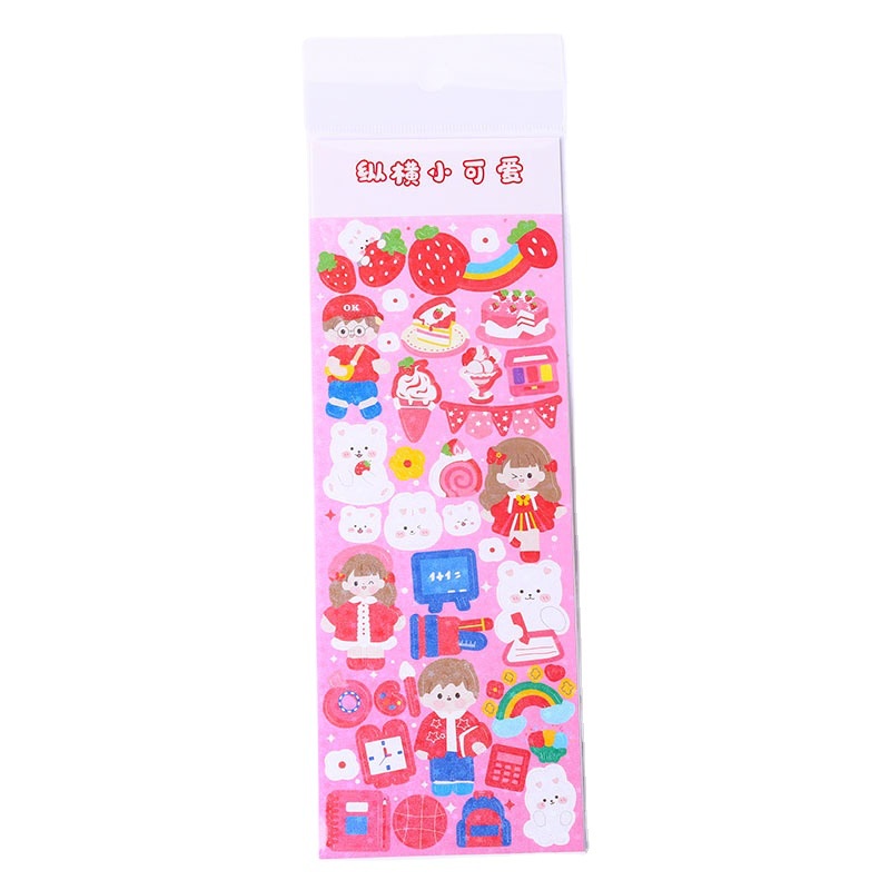 Sticker Dán Trang Trí Sổ Tay DIY Hình Hoạt Hình Đáng Yêu