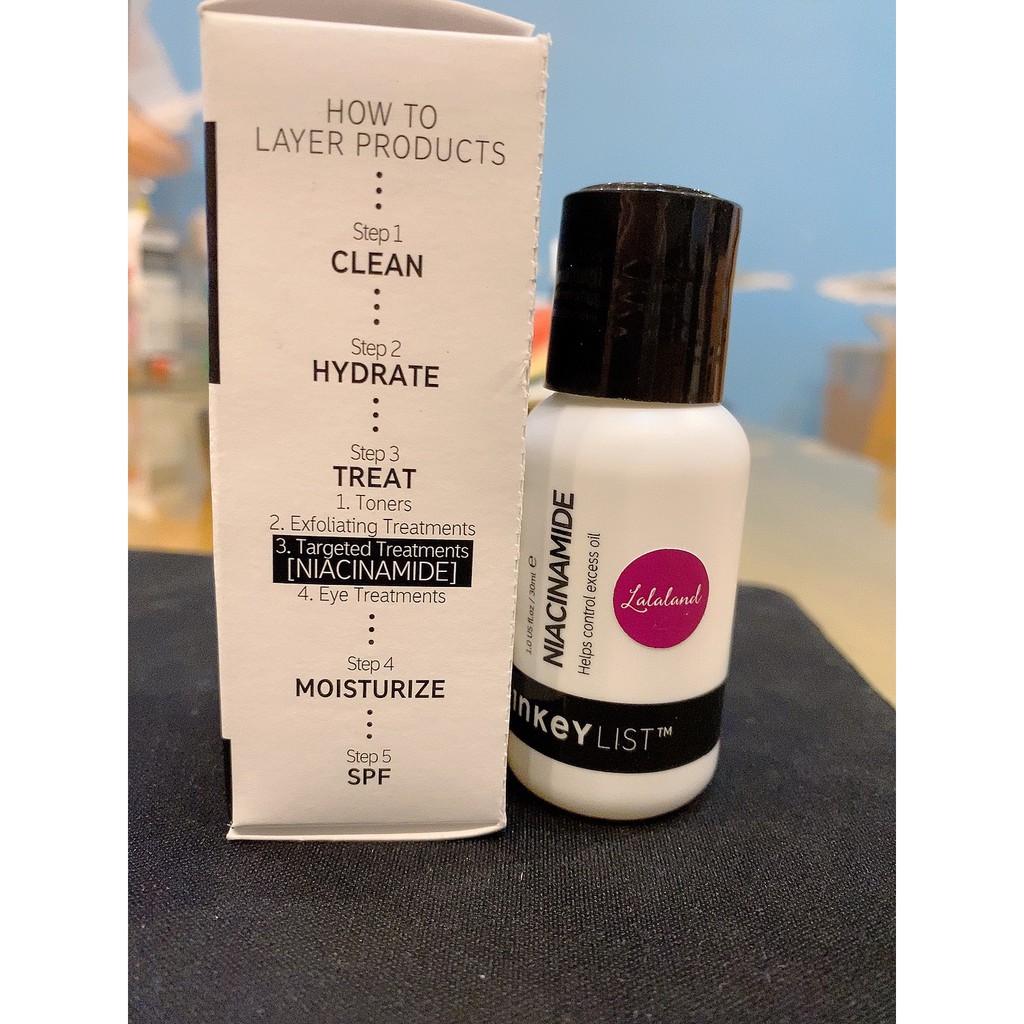 Tinh chất kháng mụn mờ thâm The INKEY List Niacinamide 30ml