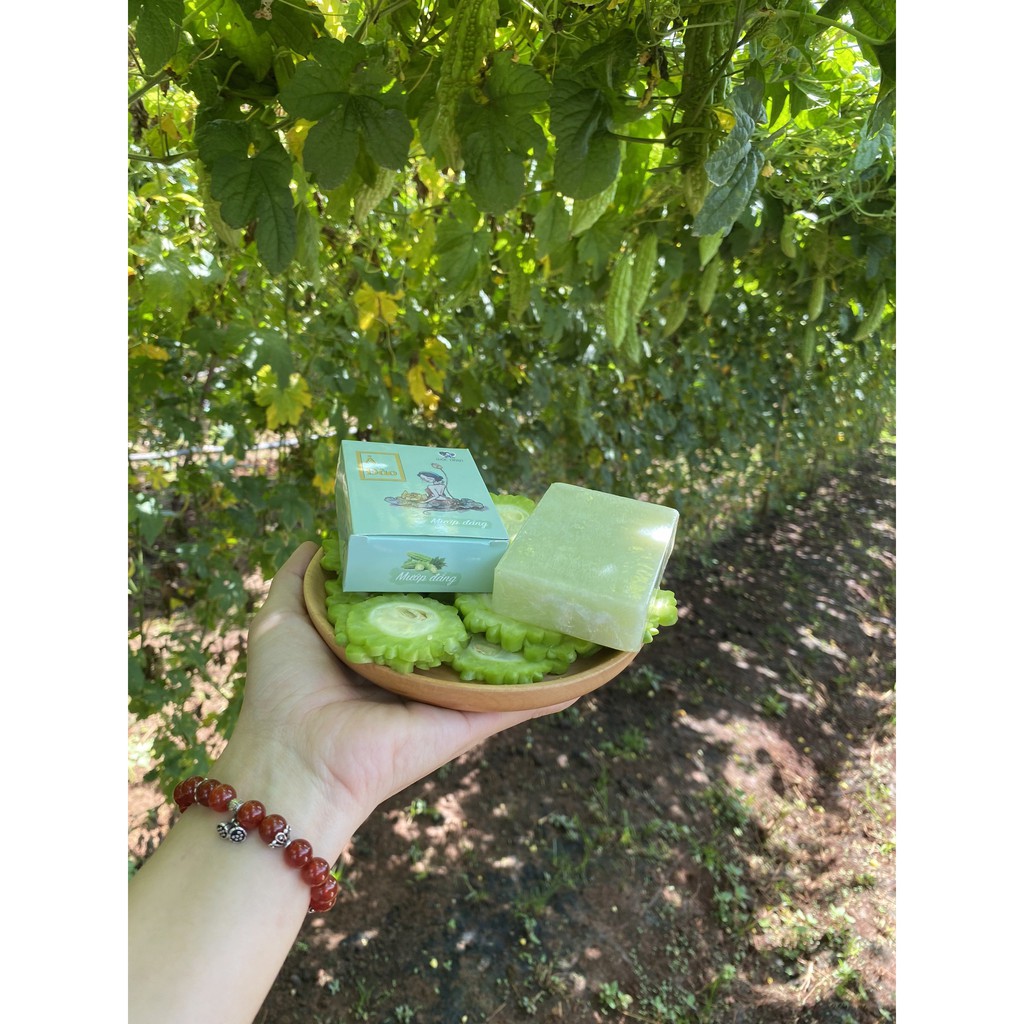 xà bông nghệ, xà bông mướp đắng mộc nhan Natural tặng kèm túi lưới | BigBuy360 - bigbuy360.vn