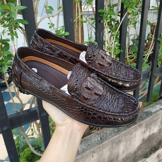 Giày lười da cá sấu gl68n