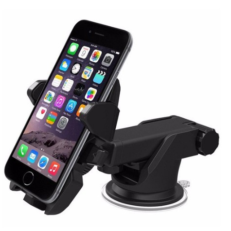 Giá đỡ điện thoại đặt trên taplo hoặc kính lái ô tô, kẹp điện thoại tay dài điều chỉnh ra vào xoay 360 độ dễ sử dụng