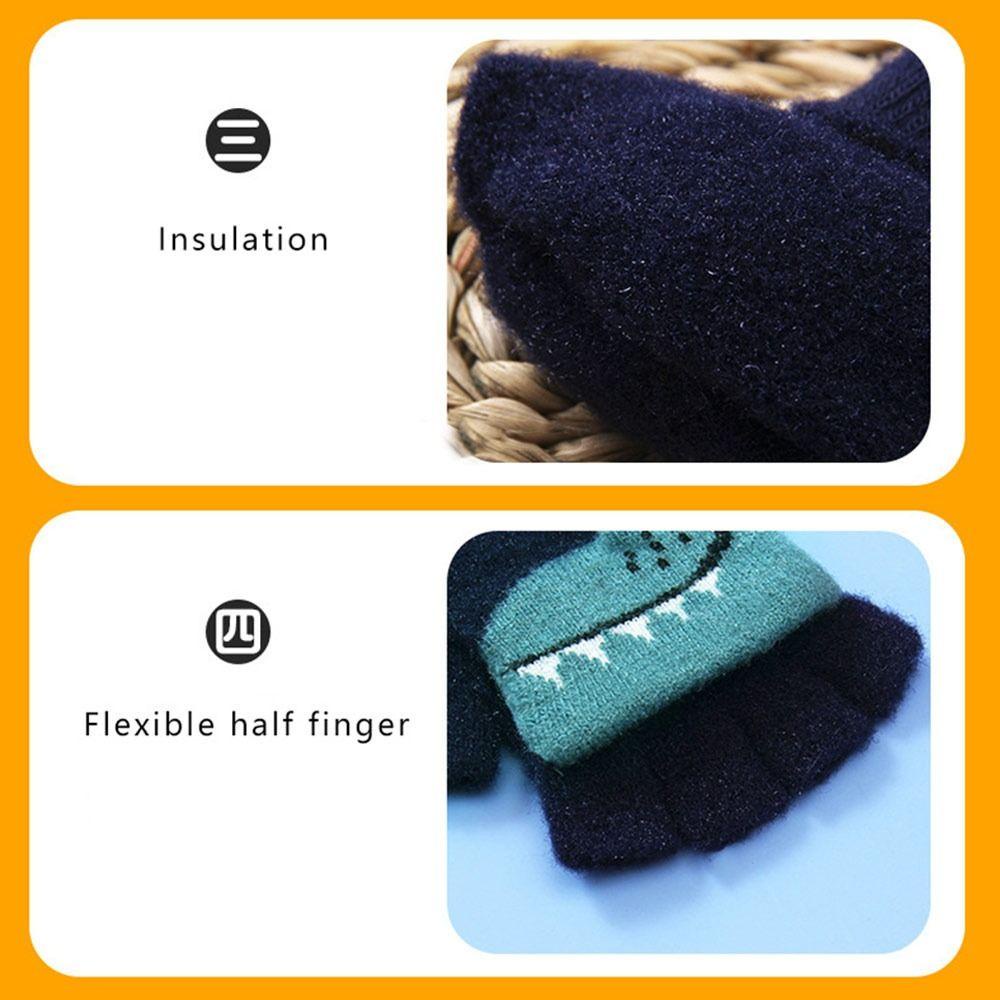 Găng Tay Lông Nhung Dày Dặn Giữ Ấm Mùa Đông Cho Bé