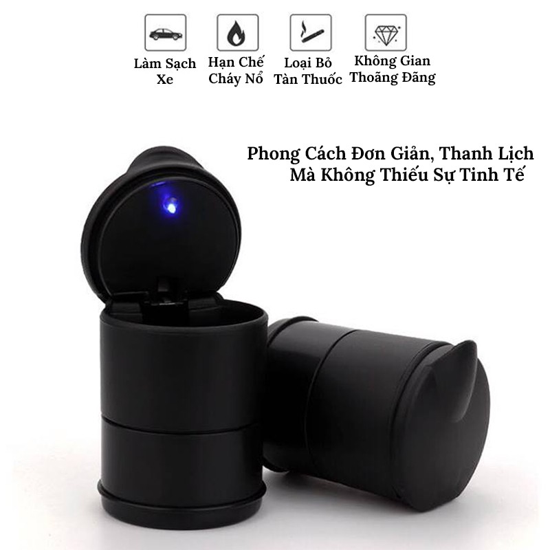 Gạt Tàn Thuốc Xe Hơi - Có Đèn Led VERSION 1