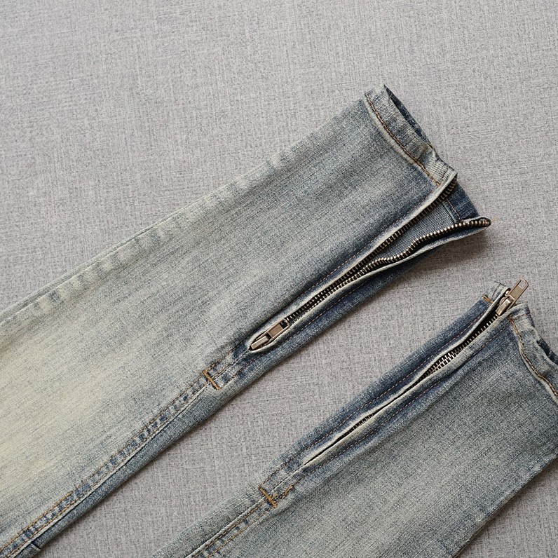 Quần jean nam trơn zipper Lazy Quần jean phối zipper Streetwear đẹp #920 | BigBuy360 - bigbuy360.vn