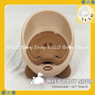 Bô Cho Bé Đi Vệ Sinh Cao Cấp Giúp Bé Tập Đi Vệ Sinh, Bô Gấu Hokori Có Ngăn Chứa Dễ Tháo Lắp Để Chùi Rửa nhựa Việt Nhật