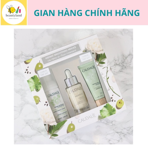 Sét dưỡng trắng sáng da caudalie vinoperfect