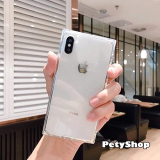 Ốp dẻo trong vuông iPhone 7Plus/8Plus/X/XS/XSMAX