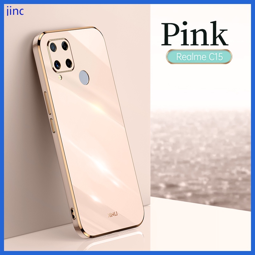 Ốp lưng Realme C15 C12 C25 case Vỏ điện thoại mạ điện sang trọng chất lượng cao