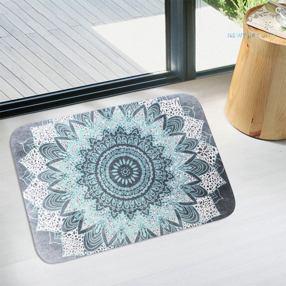 Thảm lót cửa chùi chân Chống Trượt Họa Tiết Bông Hoa / Mặt Trăng / Nụ Hôn Trang Trí Nhà Cửa