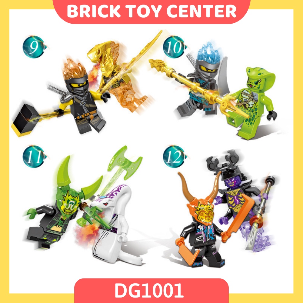 Đồ chơi lắp ráp giá rẻ DG1001-2 mô hình minifigures 48 nhân vật ninjago season 11 siêu đẹp dành cho bé