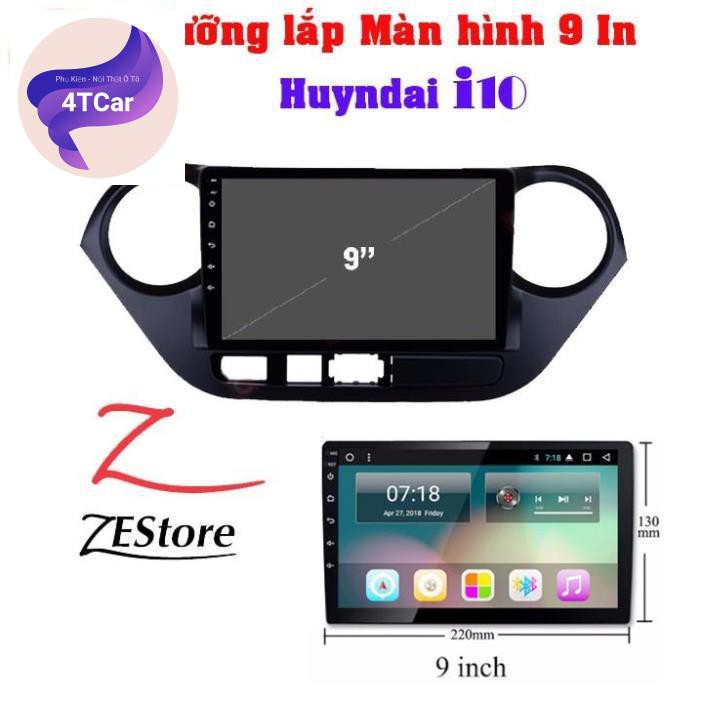 [Mã LIFEAUMAY giảm 10% tối đa 30k đơn 150k] Mặt dưỡng Huyndai i10 2014-2019 (9 inch)
