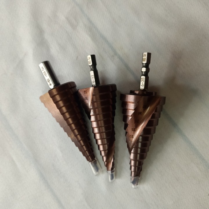 Mũi khoan bước HSS Coban M35 4-12 , 4-20 , 4-22 , 5-27 , 4-32 , 6-35 (mm) khoan inox,sắt,thép,gỗ,...
