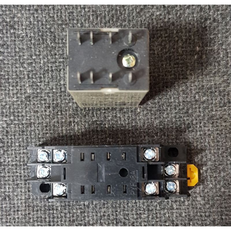 Rơle thời gian H3Y-2 timer H3Y-2 Rơle thời gian H3Y-2 12V - 24V - 220V 10s 30s 60s 10p 30p 60p kèm đế