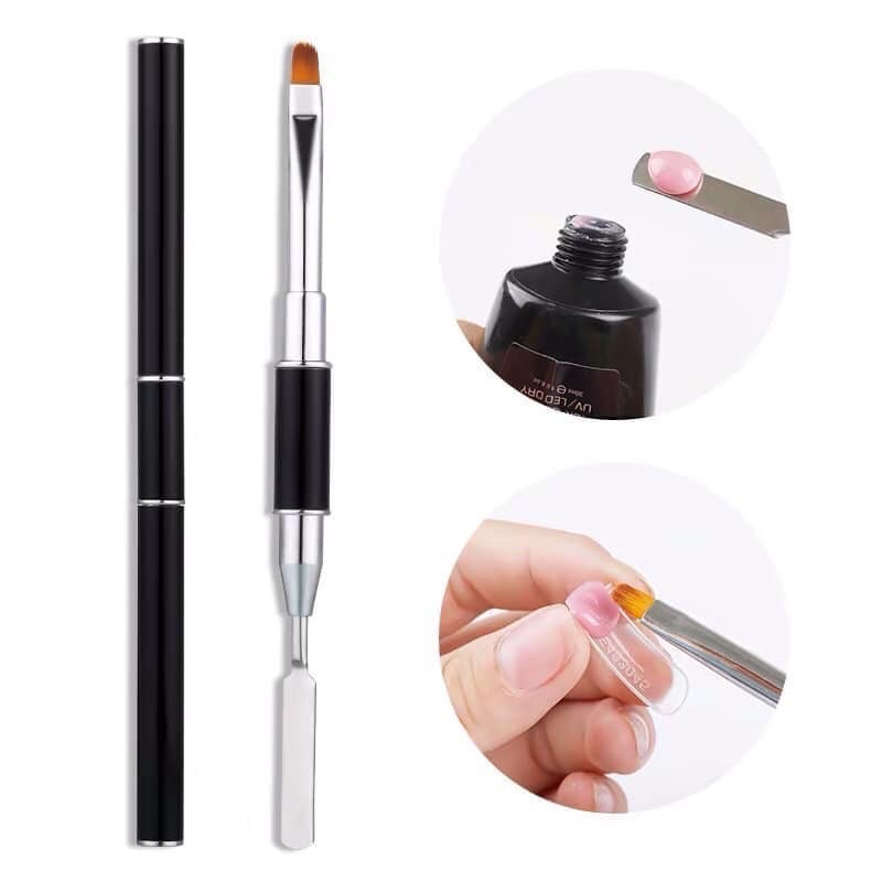 Cọ đắp gel 2 đầu - cọ đắp gel gôm 2 đầu chuyên dụng