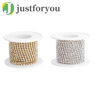 Cuộn Dây Đá Pha Lê Ab Ss6-Ss16 2 5yard Làm Trang Sức Diy