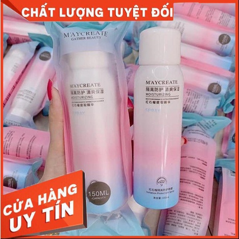 Xịt Chống Nắng  FREESHIP  Kem Chống Nắng Dạng Xịt Maycreate, Xịt Chống Nắng Body Hiệu Quả - LA001