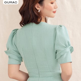 Đầm cổ V xẻ tà DA10112 GUMAC