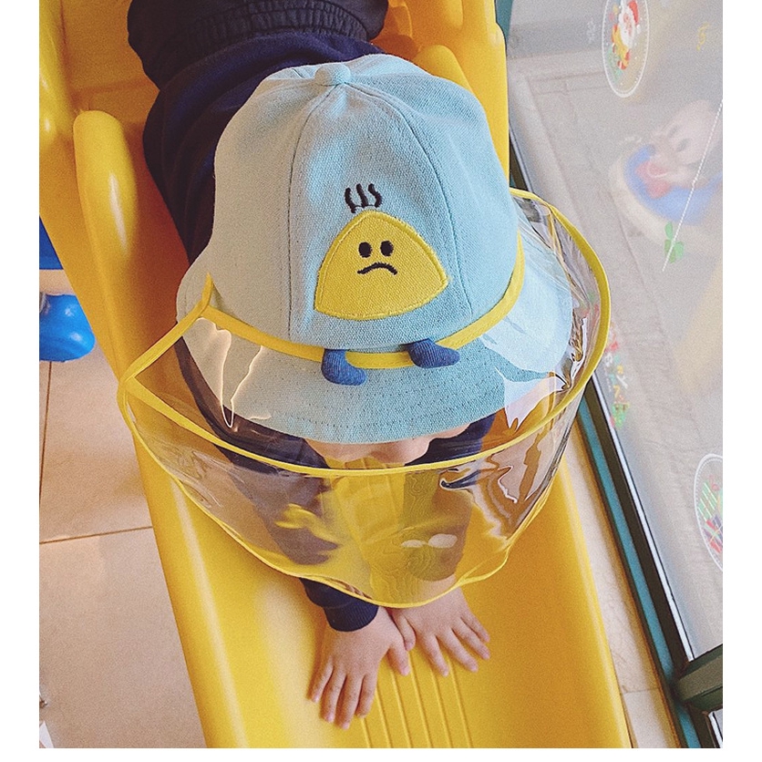 (Hàng Mới Về) Mũ Bucket Bảo Vệ Mặt Chống Bụi / Sương Mù Dành Cho Trẻ Em