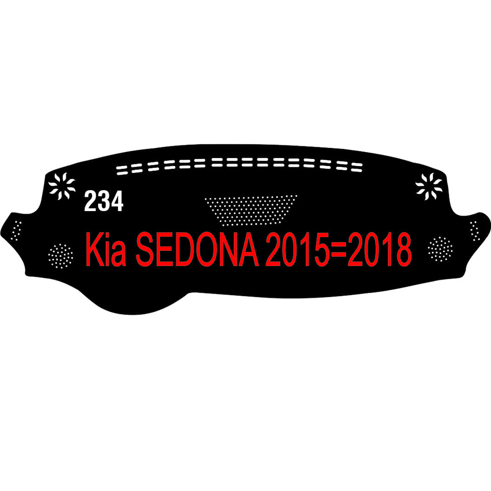 Thảm Taplo xe Kia Sedona 2015-2018 chất liệu Nhung lông cừu hoặc Da Carbon