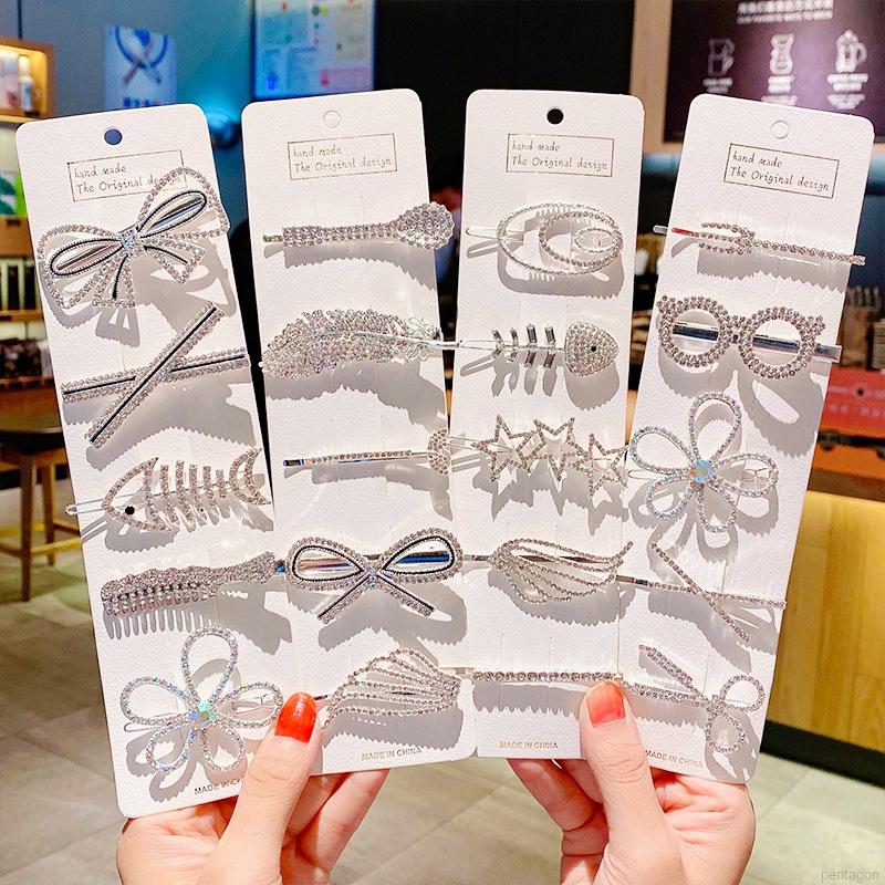 Set 5 Kẹp Tóc Hoạt Hình Xinh Xắn Dành Cho Bé Gái