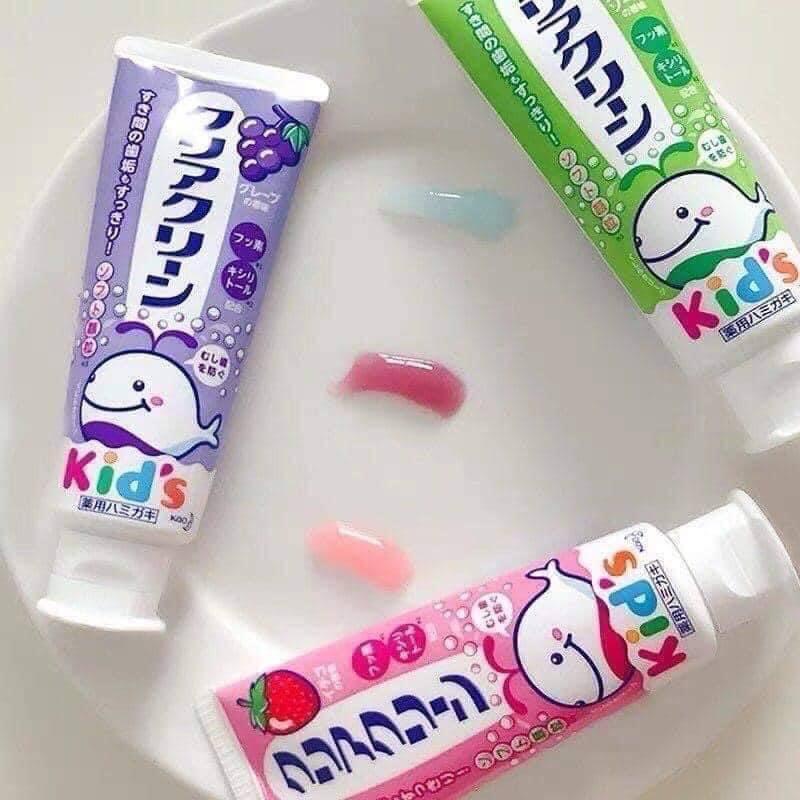 Kem đánh răng trẻ em Kao kids Nhật Bản 70g - An toàn cho bé
