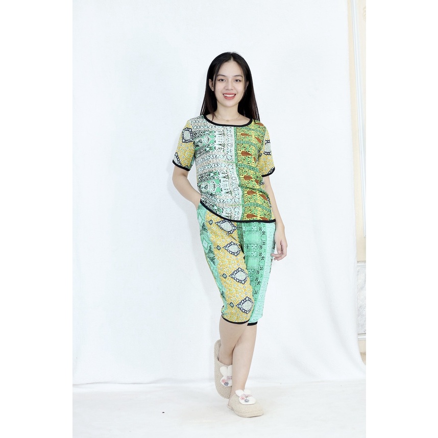 [HÌNH THẬT 100%] XẢ HÀNG SỐC Bộ đồ Bộ đồ lửng hình khối cực xinh   - vải lụa cao cấp - Cực Kì Sang Chảnh