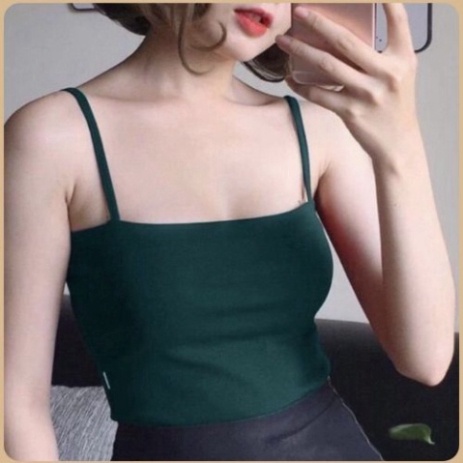 Áo Thun Nữ, Áo Croptop 2 Dây  Thun Cotton, Áo Thun Hai Dây Croptop Kiểu Sexy Body Dáng Ôm Nữ Siêu Đẹp - men87_store