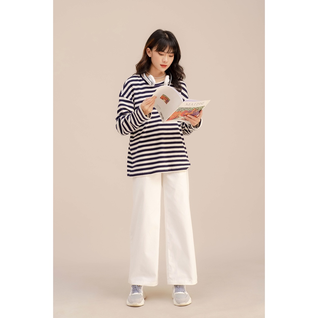 Quần cullotes kaki màu trắng LENclothing 8254