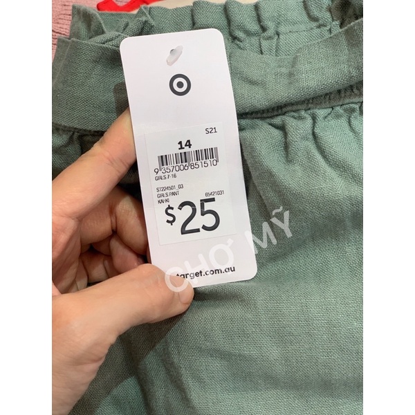Quần linen culottes bé gái lớn