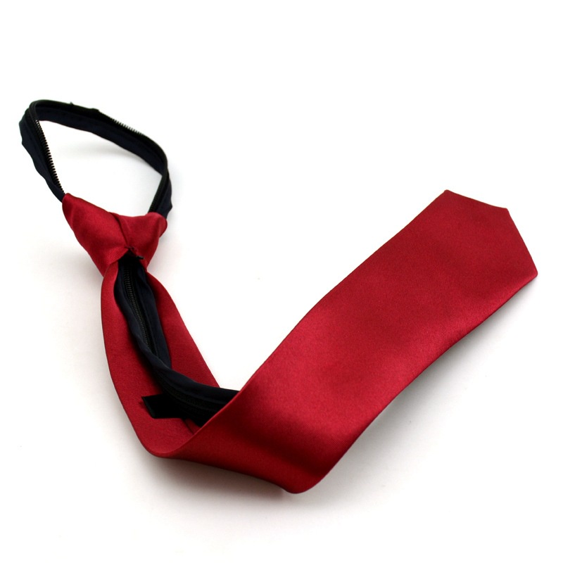 Mới Cà Vạt Màu Đỏ Trơn Có Khóa Kéo Thời Trang Dự Tiệc Cho Bé Trai Và Bé Gái