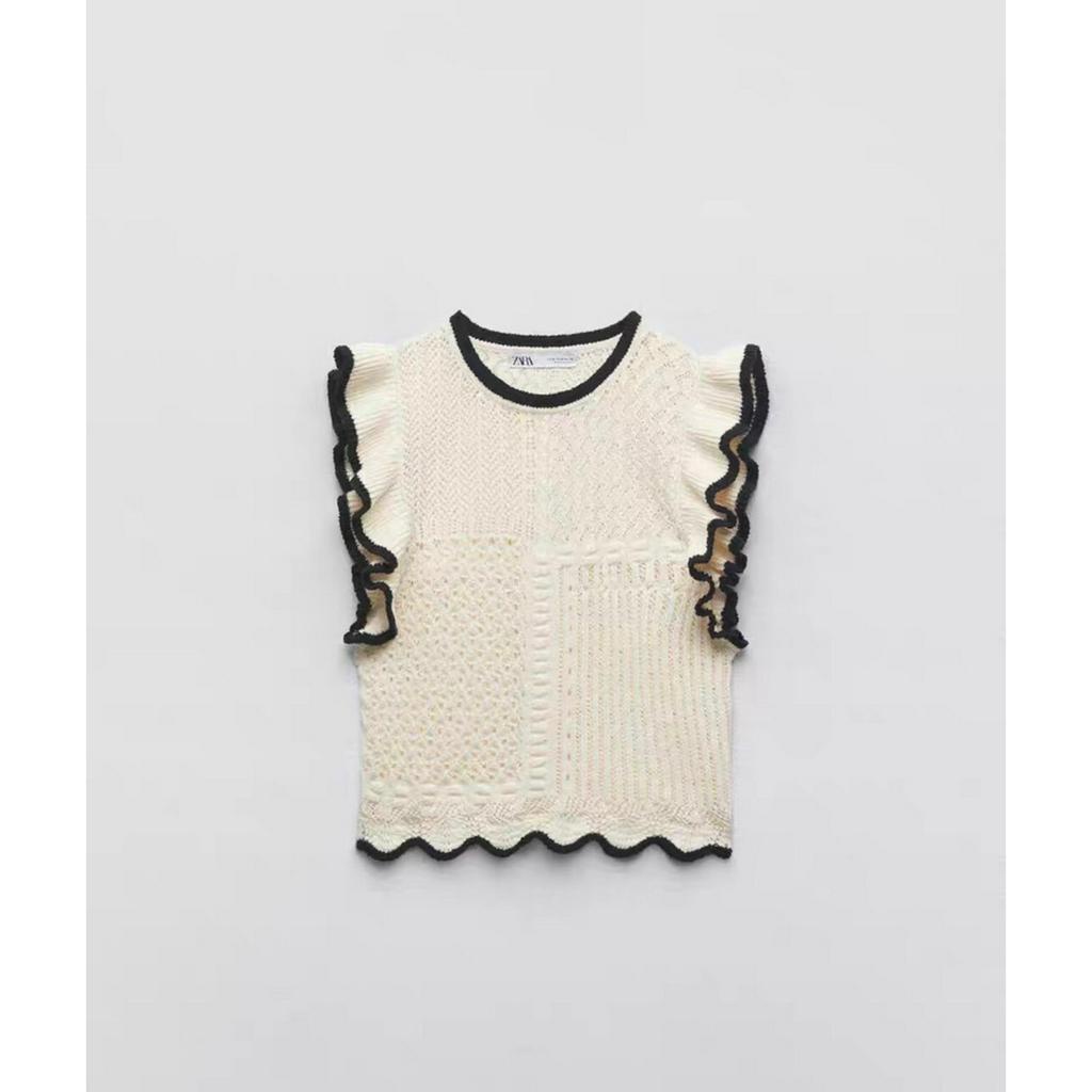 Áo Croptop lưới za.ra tay bèo