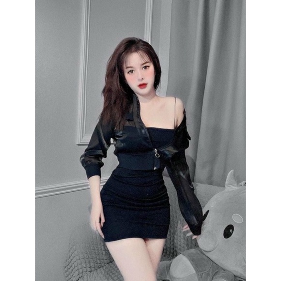 Áo khoác lửng voan kiếng - A6U