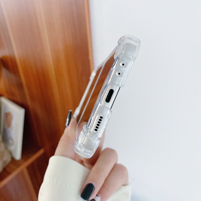 Ốp Điện Thoại Silicon Tráng Gương Chống Sốc Cho Samsung Galaxy Z Flip 4 3 Z Flip3 ZFlip3 5G