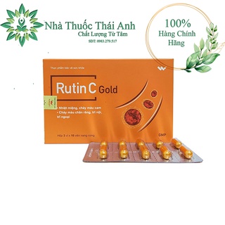 RUTIN C GOLD - Hỗ Trợ Bệnh Trĩ, Nhiệt Miệng