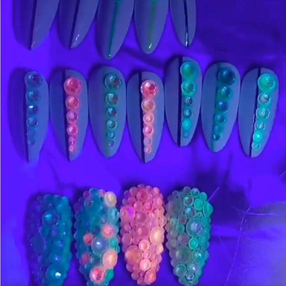 Phụ Kiện Trang Trí Móng Tay Nghệ Thuật 3D DIY|Dây Đèn Led Neon Nhiều Kích Cỡ Đa Dạng Màu Sắc