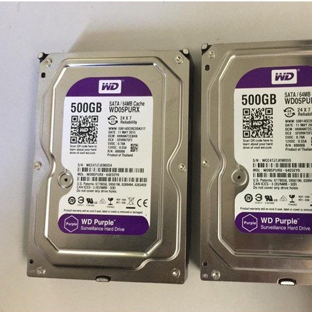Ổ Cứng HDD 500GB 1TB Màu Tím Chuyên Dụng Cho Camara - Bảo Hành 12 Tháng