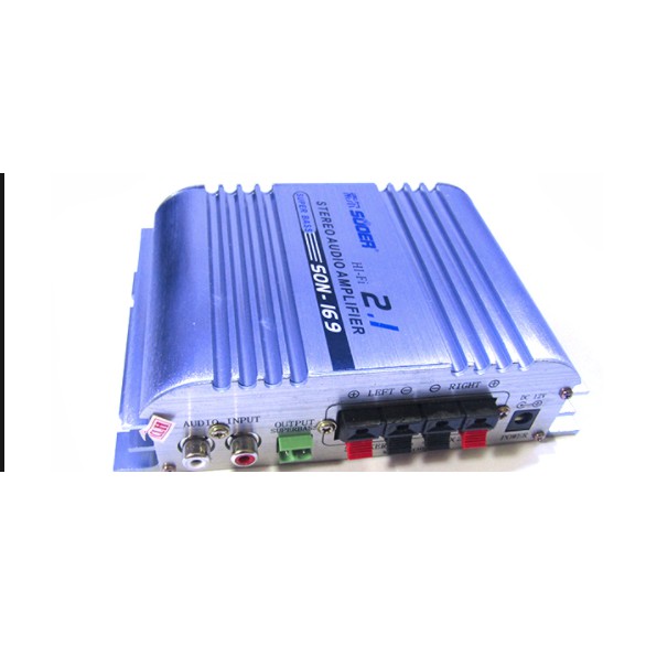 Mạch âm ly HX168AH 300w+300w 12VDC loa trầm- Hifi 2.1