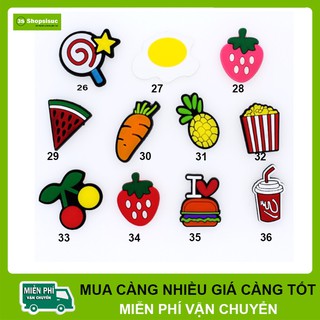 Combo 55 sticker Hoa Quả và 55 sticker 2D 2k Cài Dép
