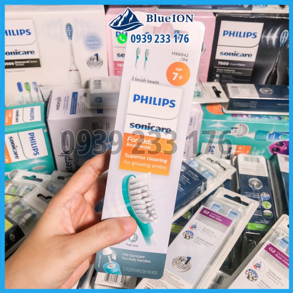 [Hàng Mỹ] Đầu bàn chải điện trẻ em Philips Sonicare Kids dành cho trẻ em