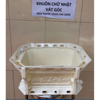 Khuôn đúc chậu cảnh ABS chữ nhật dài 35 rộng 25 cao 16cm