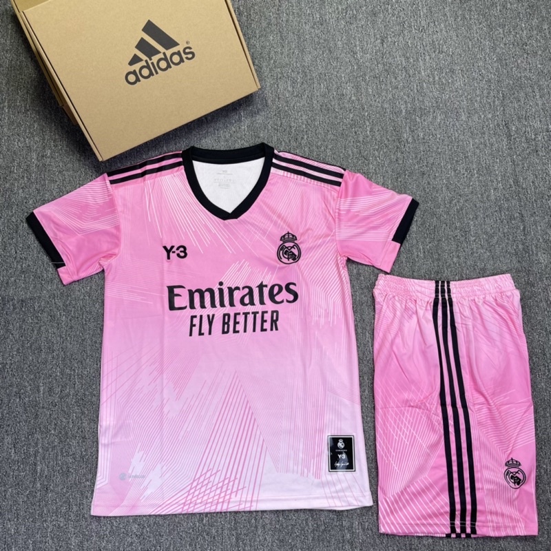 Quần áo đá bóng đá banh set áo quần bóng đá clb Real Madrid Real mùa 2022 - 2023 vải cao cấp