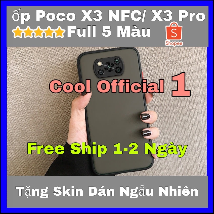 Ốp Lưng Xiaomi Poco X3 NFC/ X3 Pro Nhám Cao Cấp Chống Va Đập Mạnh Chống Sốc