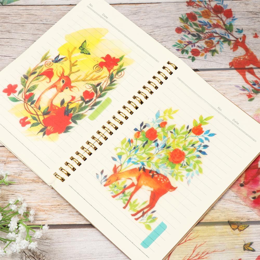 PISTA Set 5 Trang Nhựa Chia Ngăn Sổ Tay Thời Trang Cho A5A6