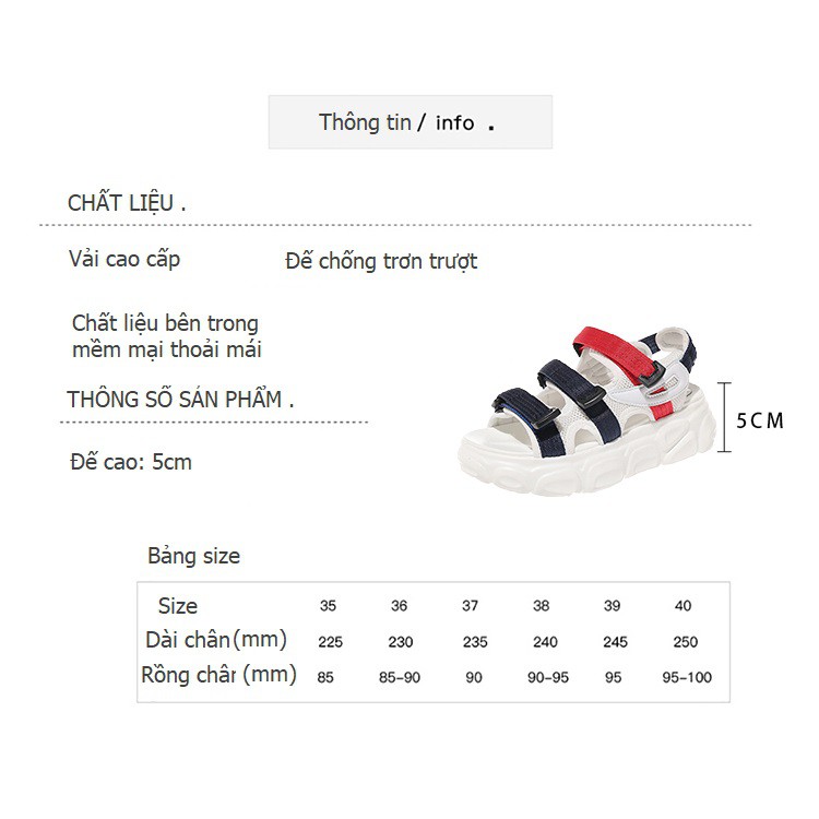 giày sandal nữ -giày sandal nữ đi học cao cấp -DOZIMAX