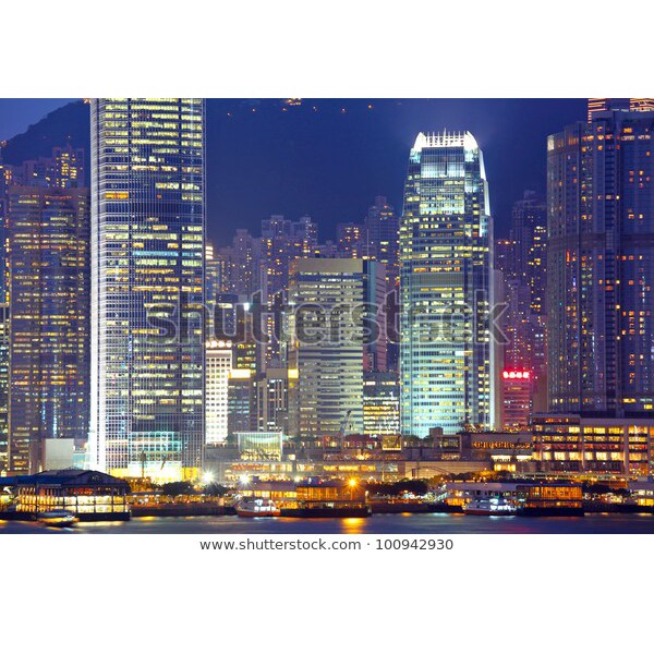 Tranh lụa 3d Hồng Kông Đường Phố Kích Thước 1,5m x 2m HKĐP06