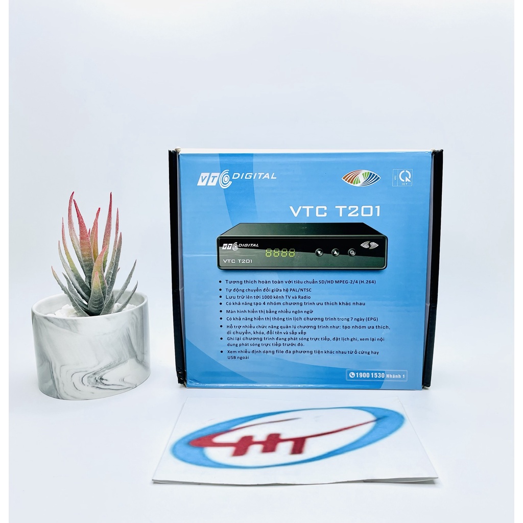Đầu Thu DVB T2 VTC T201 T2HD Chính Hãng -Truyền Hình Số Mặt Đất DVB-T2 miễn Phí Bảo Hành 12 Tháng