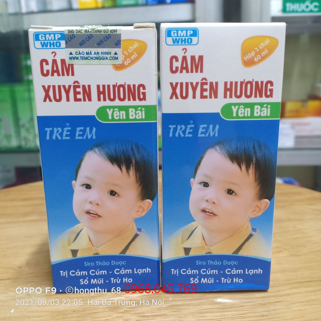 Siro Cảm Xuyên Hương - Yên Bái chai 60ml