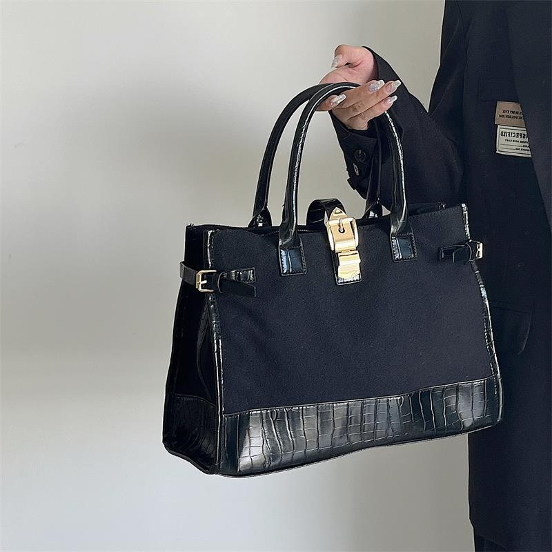 Túi tote IELGY vải canvas cỡ lớn thời trang cho nữ