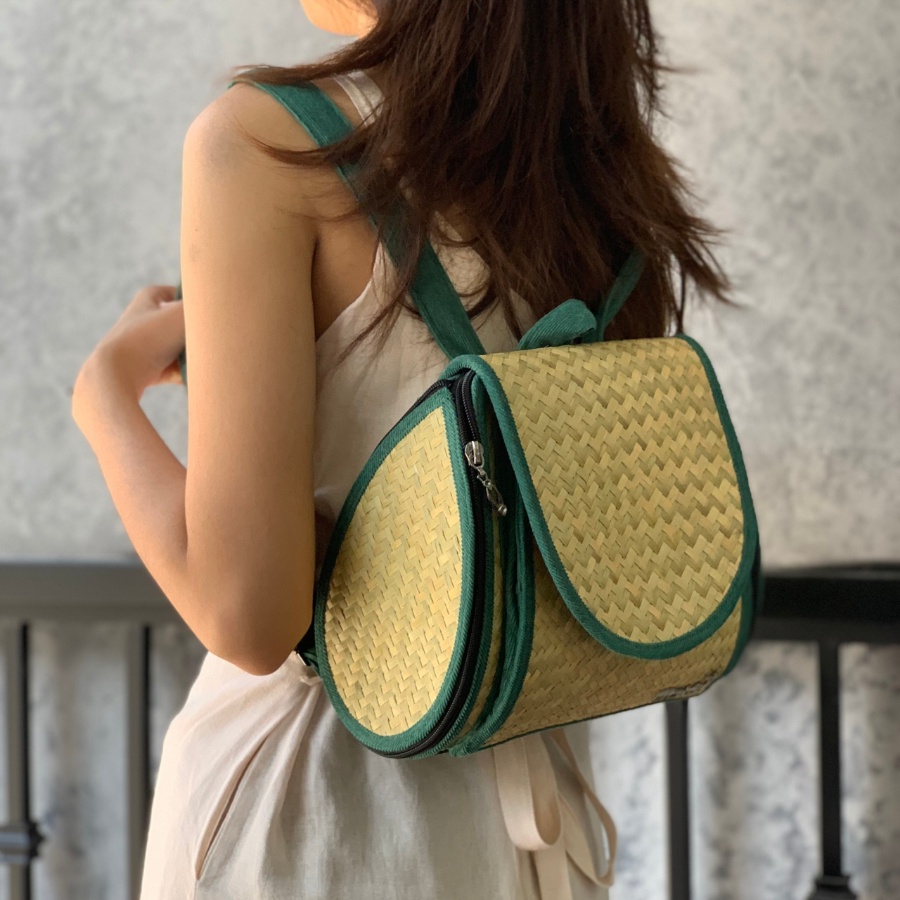 Balo nữ cỏ bàng Marie's thời trang kiểu dáng gọn nhẹ phù hợp đi học đi làm